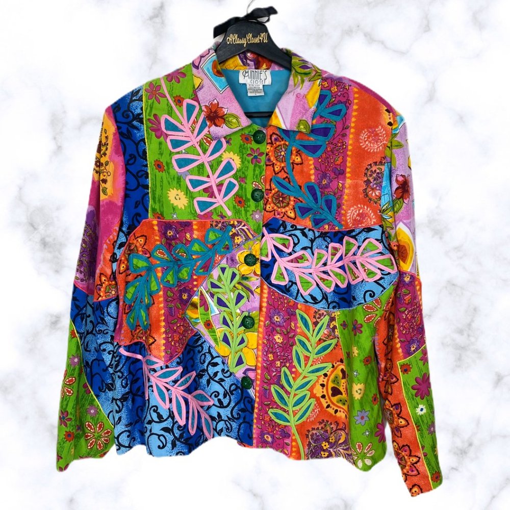 Minnie’s Closet Multi Patchwork Floral Embroidered